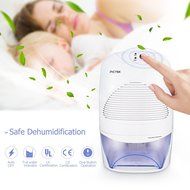 Pictek Mid-Size Dehumidifier Compact dehumidifiers Portable [ Thermo-Electric] [ Autt off ] with 600ml/day Dehumidification...