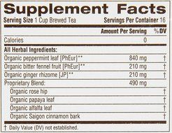 Traditional Medicinals Organic Ginger Aid Tea, 16 Tea Bags (Pack of 6) N9