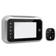 MuLuo 3.5&quot; Screen Digital Door Peephole Viewer Doorbell Night Vision Wide Angle Security Camera silver N2