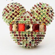 Yosa Luxury car ornaments Auto Mickey Mouse Sparkling Car Fragrance Air Freshener Holder Container 2pcs (10) N9