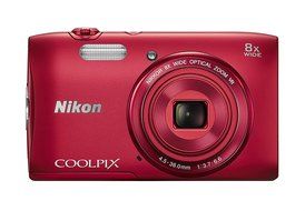 Nikon COOLPIX S3600 20.1 MP Digital Camera with 8x Zoom NIKKOR Lens and 720p HD Video (Red) (Discontinued by Manufacturer) N2