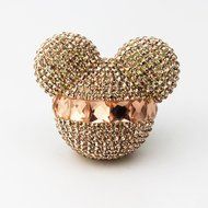 Yosa Luxury car ornaments Auto Mickey Mouse Sparkling Car Fragrance Air Freshener Holder Container 2pcs (10) N10