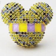 Yosa Luxury car ornaments Auto Mickey Mouse Sparkling Car Fragrance Air Freshener Holder Container 2pcs (10) N11