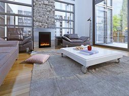 Amantii ZECL-2939-BG-EMBER Zero Clearance Series Built-In Electric Fireplace with Ember Media Kit, 25 Inch N4