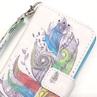 Galaxy Grand Prime Case,ikasus Shiny Glitter Diamond Colorful Art Painting PU Leather Flip Wallet Pouch Stand...
