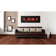 Warm House VWWF-10306 Valencia Widescreen Wall-Mounted Electric Fireplace with Remote Control N6