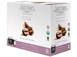 Barrie House Organic &amp; Fair Trade Certified Decaf Classic Single Cup Capsules, 24 Count N5