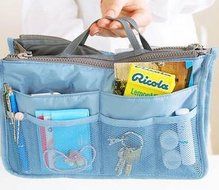 New Lady Women Insert Handbag Organiser Purse Large Liner Organizer Inner Bag Tidy Travel Handbag 5