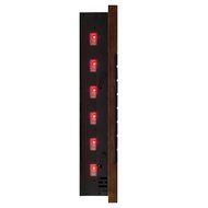 AKDY 36" Wooden Style Tempered Glass Wall Mount Log Pebbles Interchangeable 2-in-1 1500W Adjustable LED Back Light... N8