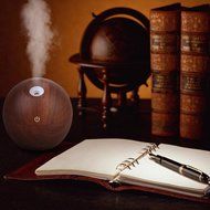 USB Aroma Therapy Ultrasonic Essential Oil Diffuser Spa Mist Vapor Purifier PICK - White N5