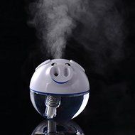 Topbeu Girls Mini Cute Pig Steam Facial Spa USB Air Purifier Humidifier 200ml with Rainbow Colorful Night Light... N8