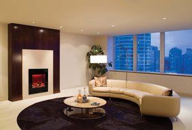Amantii WM-BI-2428-VLR-BG Zero Clearance Series Built-In Electric Fireplace with Ember Media Kit, 18 Inch N5