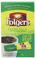 Folgers Classic Decaf Instant Coffee, Single Serve Packets, (Pack of 12) N2