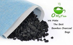 OMyTea&reg; 100% Organic Natural Air Purifying Bamboo Charcoal Deodorizer Bags - Most Effective Odor Remove - Portable... N6