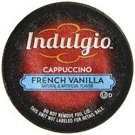 Indulgio French Vanilla Cappuccino Single Serve K-cup, 42 Count (Compatible with 2.0 Keurig Brewers) N22