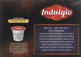 Indulgio French Vanilla Cappuccino Single Serve K-cup, 42 Count (Compatible with 2.0 Keurig Brewers) N26