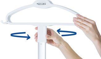 SALAV Professional Series GS60-BJ Wide Bar Garment Steamer with 360 Degrees Swivel Hanger, 1500 W, Gray N6