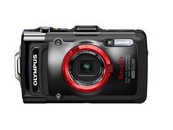 Olympus Stylus TG-2 iHS Digital Camera with 4x Optical Zoom and 3-Inch LCD (Red) (Old Model) N2