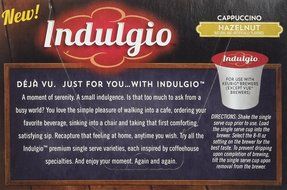 Indulgio French Vanilla Cappuccino Single Serve K-cup, 42 Count (Compatible with 2.0 Keurig Brewers) N30
