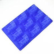 Wholeport 9-Trains Silicone Cake Mold Mould Cake Pan Handmade Biscuit Mold