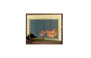 Hearth Craft 04711f Slimline3429Pol Fireplace Door-Masonry, Polished Brass, 34 x 29 In.