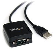 StarTech.com 1 Port USB to Null Modem RS232 DB9 Serial DCE Adapter Cable with FTDI, Black (ICUSB232FTN ) N24