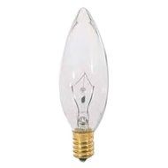 Bulbrite 400440 - 40CTC/E14 - 40 Watt Clear Incandescent Torpedo Light Bulb, E14 Base (European) by Bulbrite