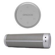 GINGOOD Touch Wireless Bluetooth V4.0 Portable Speaker with Colorful Pulsating LED Lights Silver