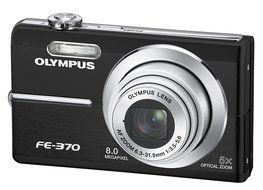 Olympus FE370 8MP Digital Camera with 5x Optical Dual Image Stabilized Zoom (Pink) N2