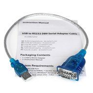 StarTech.com 1 Port USB to Null Modem RS232 DB9 Serial DCE Adapter Cable with FTDI, Black (ICUSB232FTN ) N30