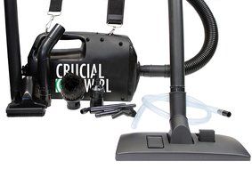 Crucial Swirl Powerful Handheld Portable Vacuum Cleaner, Includes Deluxe Cleaning Attachments &amp; Micro Cleaning...