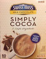 Swiss Miss Milk Chocolate Simply Cocoa 5 Simple Ingredients Delicious 50 Count