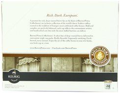 Barista Prima Decaf Coffee, Italian Roast, Rich. Dark. European., 24- Count K-Cup N11