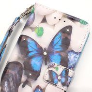 Galaxy Grand Prime Case,ikasus Shiny Glitter Diamond Colorful Art Painting PU Leather Flip Wallet Pouch Stand... N3
