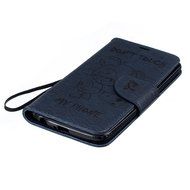 LG K10 Case, LG K10 Wallet Case,PHEZEN Cute Bear Don't Touch My Phone Design PU Leather Wallet Case Stand Flip... N16