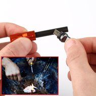 Geekercity&reg; Fire starter - EDC Waterproof Alloy Fire starter Survival Camp Magnesium flint Stone CNC Gear Pocket... N6