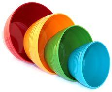 WholeMarket Nested Prep Bowl Set - 4 Small Plastic Mixing Bowls with Lids Included - Food Safe - BPA Free - 1... N3