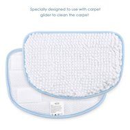 3-Pack Steam Mop Replacement Microfiber Pads for INLIFE S3033 Steam Mop