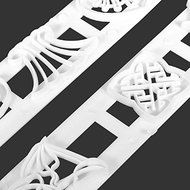 2Pcs Silicone Batten Skirt Lace Cake Mold N3