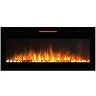Elite Flame 50" Fusion Pebble Built-in Smokeless Wall Mounted Electric Fireplace N2