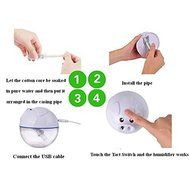 Topbeu Girls Mini Cute Pig Steam Facial Spa USB Air Purifier Humidifier 200ml with Rainbow Colorful Night Light... N12