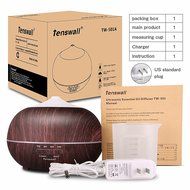 Tenswall 400ml Ultrasonic Aromatherapy Essential Oil Diffuser, Cool Mist Humidifier - Whisper Quiet Operation... N13