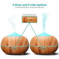 Tenswall 400ml Ultrasonic Aromatherapy Essential Oil Diffuser, Cool Mist Humidifier - Whisper Quiet Operation... N15