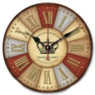 MuLuo 12 inch Round quartz Wood Wall clocks silent meeting room home watches H N4