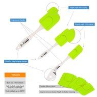 mKitchen Orange Soft Easy Flex Silicone Spatula Set of 3 - Heat Resistant Baking Supplies, Bakeware Set, Kitchen... N17