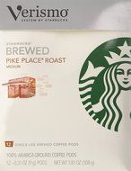 Starbucks Pike Place Roast Coffee Verismo Pods, 12 Count N4