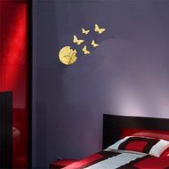 EverTrust(TM) new arrival special offer led wall clock 3d diy Acrylic mirror fashion home decoration butterfly...