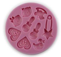 Autek Baby Shower Fondant Mold Silicone Sugar Craft Mold Flower Cake Decorating DIY #3DMold-91