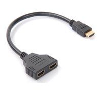 KOMEI 1080P HDMI Male To Dual HDMI Female 1 to 2 Way Splitter Cable Adapter Converter For HDTV DVD players PS3... N3