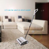 Cordless Upright Carpet Vacuum Cleaner Portable Bagless Vac with Extendable Stick - White N2